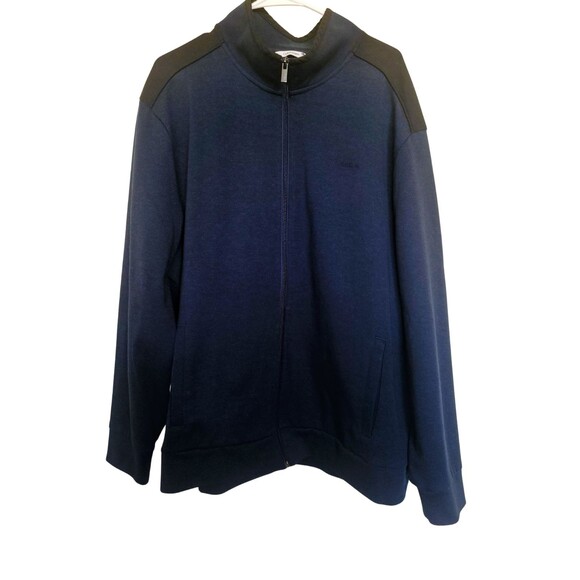 Calvin Klein Men's Navy Blue Track Jacket - Size XXL - Full Zip Athletic Wear - Picture 1 of 7